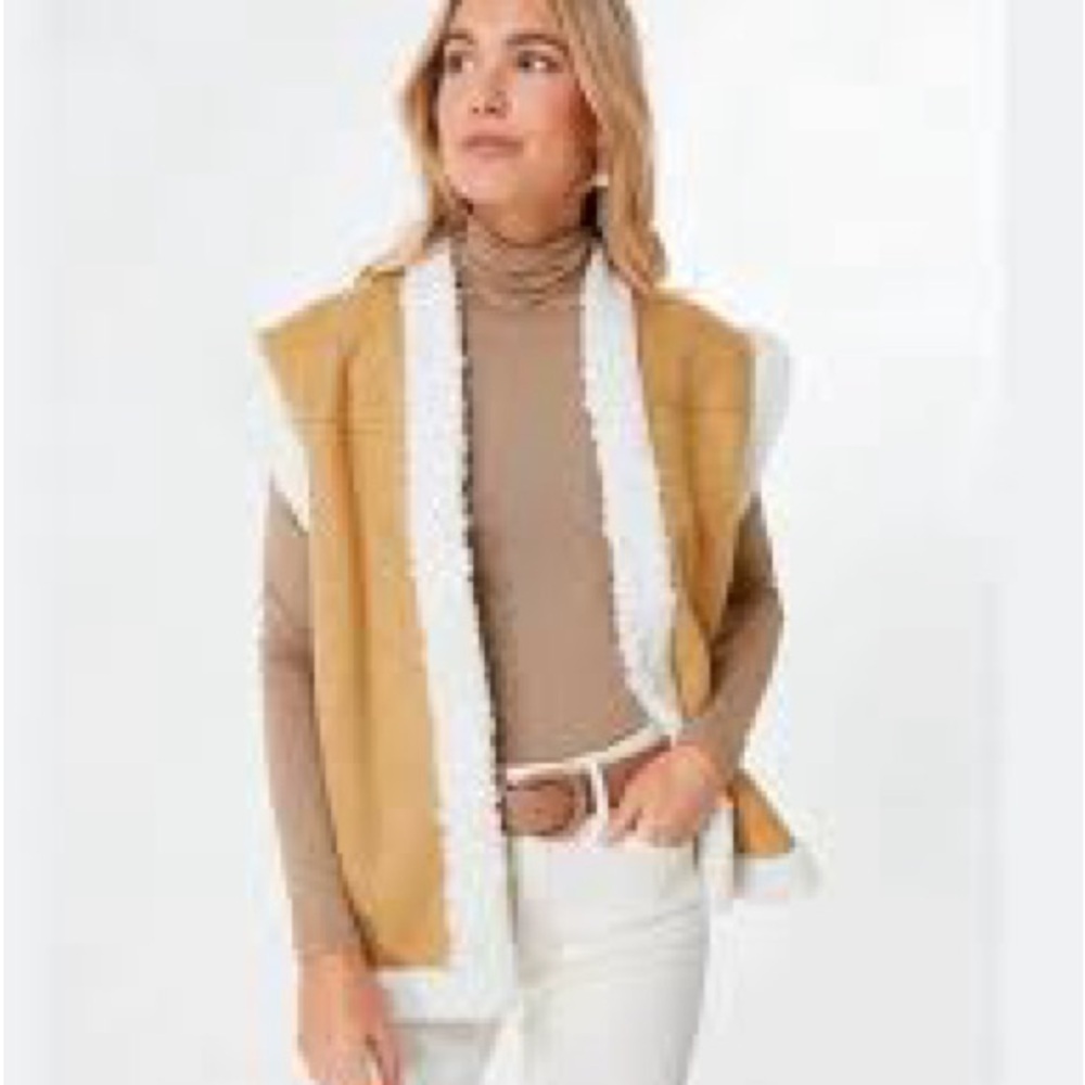 Tuckernuck Tan and White Vest